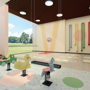 现代儿童游乐区3D模型下载